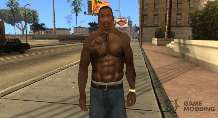 Brust und Arm Tattoo для GTA San Andreas
