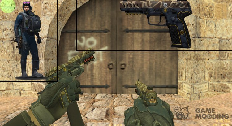 CS:GO Five-SeveN Buddy Diver Collection for Counter Strike 1.6