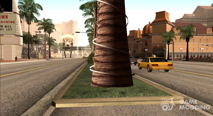Улучшена и исправлена оригинальная растительность (более округлые деревья) для GTA San Andreas