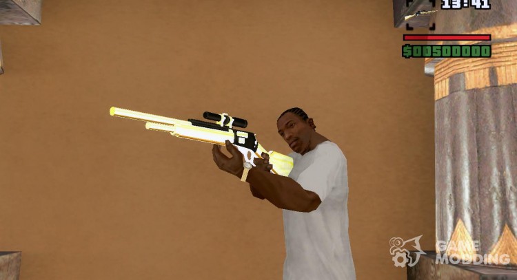 Золотая винтовка для GTA San Andreas
