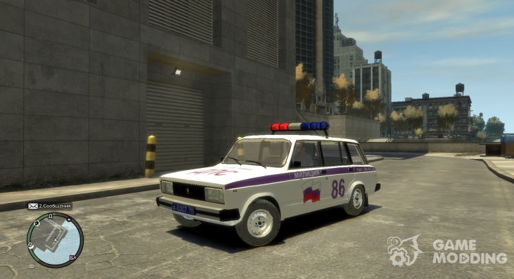 VAZ 2104 DE LA POLICA DE TRFICO para GTA 4