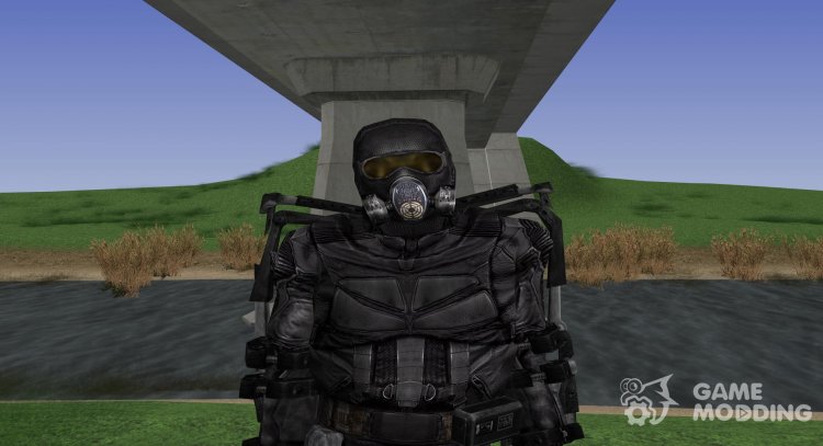 A member of the group bounty Hunters in a lightweight exoskeleton of S. T. A. L. K. E. R for GTA San Andreas
