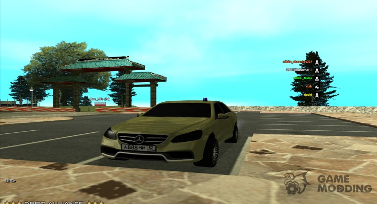 El Mercedes-Benz E63 AMG para GTA San Andreas