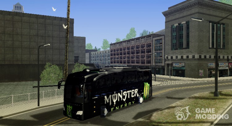 Autobús de energía de monstruo por Dominique para GTA San Andreas