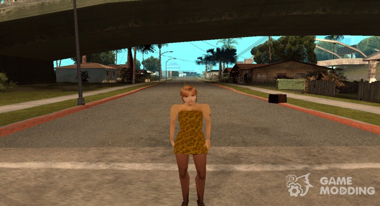 The girl from the Alien City for GTA San Andreas