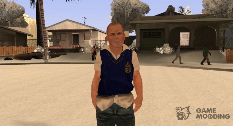Skin HD Jimmy Hopkins (BULLY) для GTA San Andreas