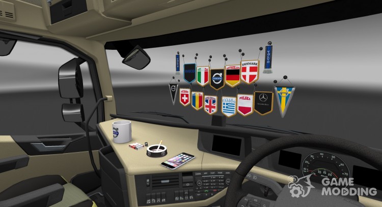 Cabin Accessories для Euro Truck Simulator 2