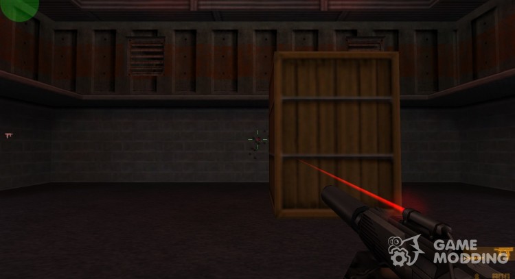 Черный TMP с лазерным прицелом для Counter Strike 1.6