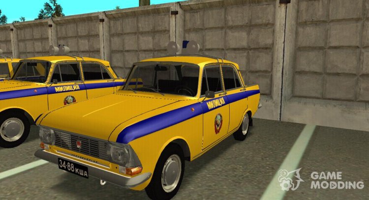 The Moskvitch 412 Police/traffic police of the USSR for GTA San Andreas