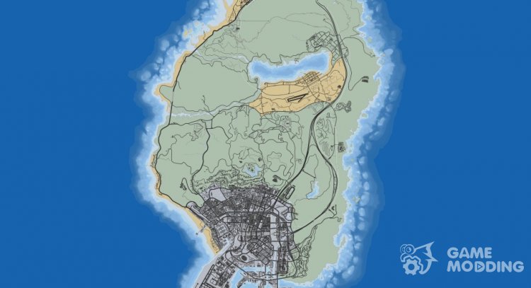 Remastered Old Gen Map 2.5 for GTA 5