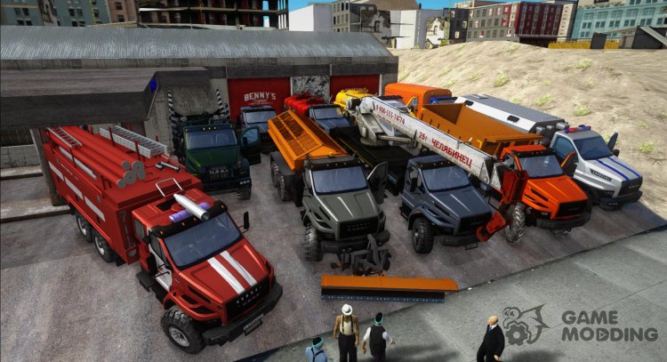 Pak machines Ural Next para GTA San Andreas