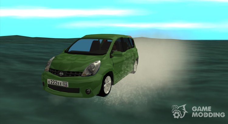 Nissan Note 2006 (амфибия) для GTA San Andreas