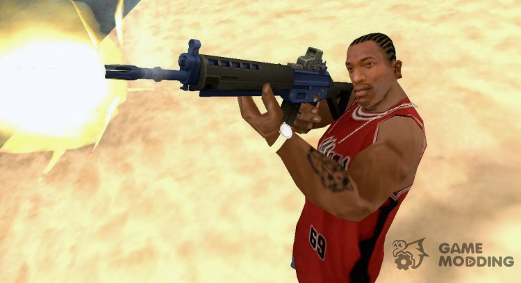 [Point Blank] SG550 Blue para GTA San Andreas