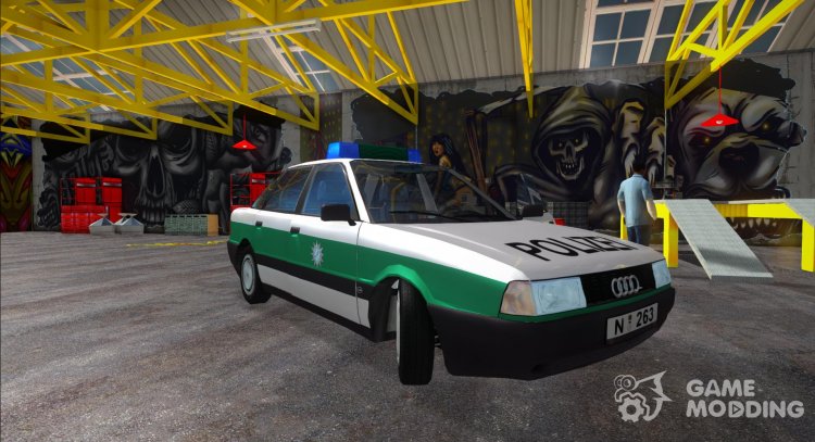 Audi 80 B3 - Polizei (Police) for GTA San Andreas