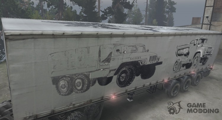 The texture of the semi-trailer for Spintires 2014