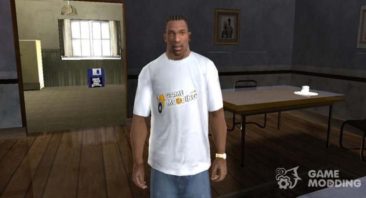Фирменная футболка Gamemodding.net для GTA San Andreas