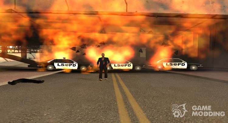 The present action. The beginning of the for GTA San Andreas