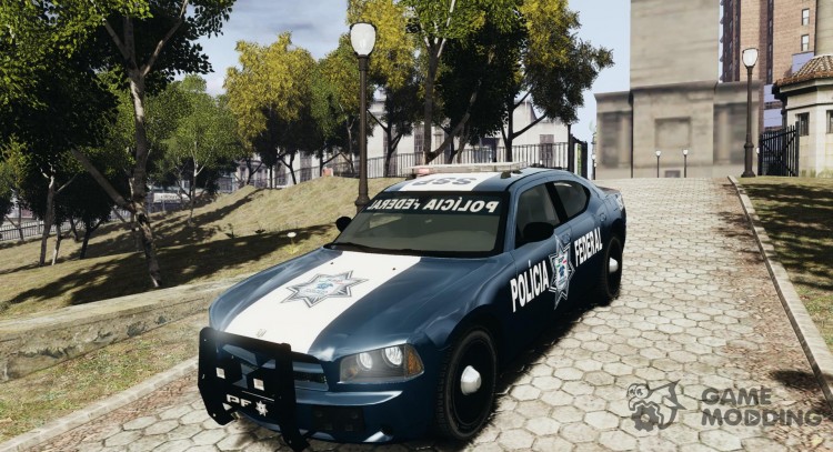 POLICIA FEDERAL MEXICO DODGE CHARGER ELS для GTA 4