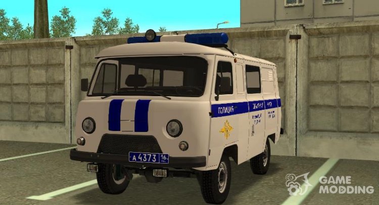 El uaz 3909 la Policía para GTA San Andreas