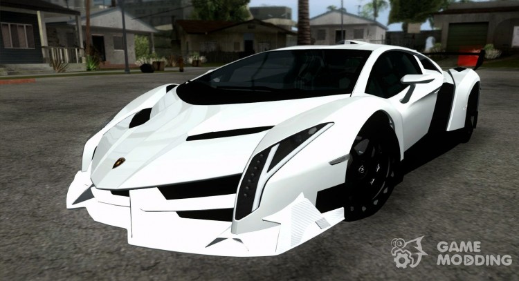 Lamborghini Veneno White-Black 2014 for GTA San Andreas