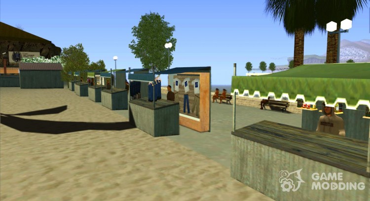Mercado en la playa para GTA San Andreas