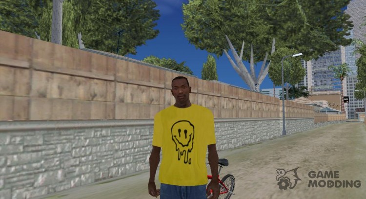 Smiley shirt para GTA San Andreas