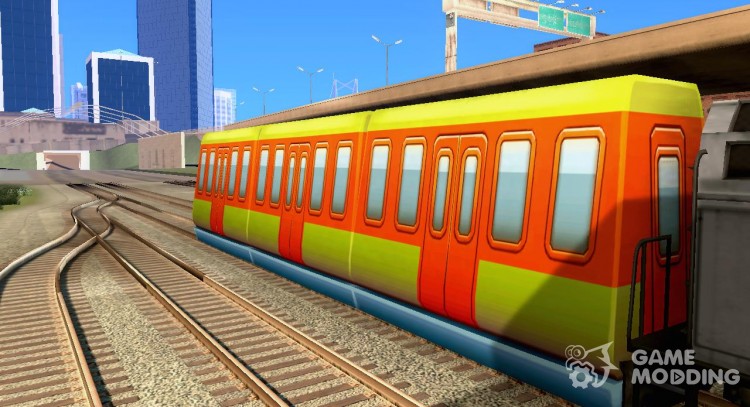 El tren de pasajeros de 1 de Subway Surfers para GTA San Andreas