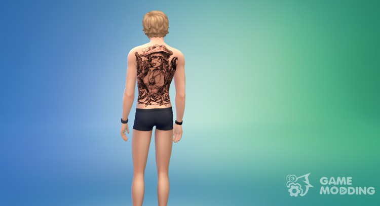Androide tatuaje set para Sims 4