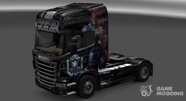 Скин Krogan для Scania R для Euro Truck Simulator 2
