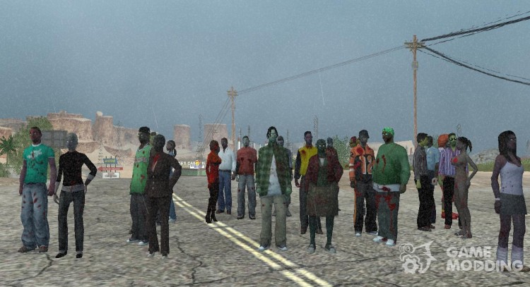 Bulls Zombie Textures Pack v.3 para GTA San Andreas