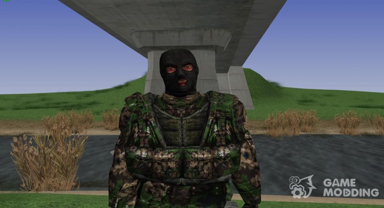 Член группировки Мертвецы в бронежилете ПСЗ-7 из S.T.A.L.K.E.R v.2 для GTA San Andreas
