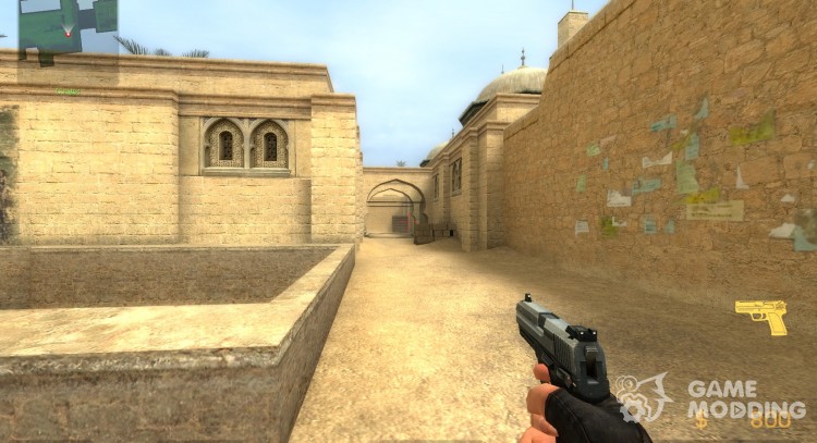 Black USP With Flames for Counter-Strike Source