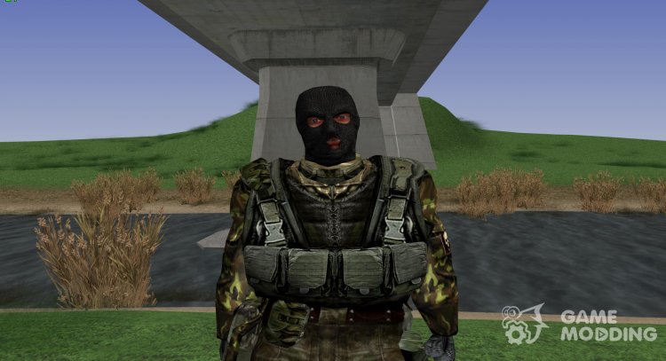Miembro de la agrupación Suicidas en el casco antiguo de batalla deg-7 de S. T. A. L. K. E. R v.6 para GTA San Andreas