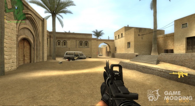 M4 с коллиматорным прицелом на анимации Jennifer by Snark для Counter-Strike Source