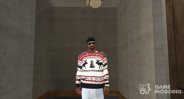 Winter sweater with deer for GTA San Andreas