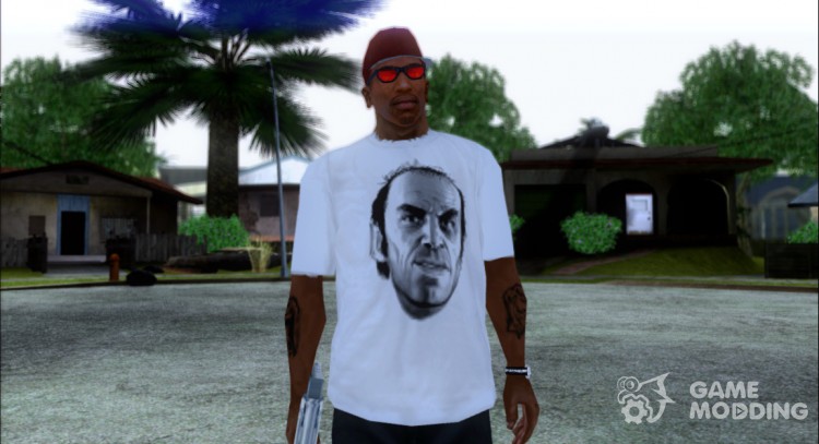 Trevor T-Shirt White (GTA 5) para GTA San Andreas