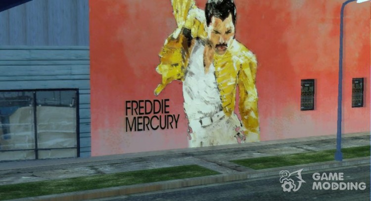 Freddie Mercury, Wall Art para GTA San Andreas