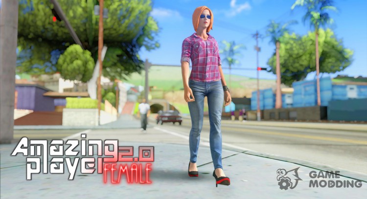 Amazing Player Female 2.0 для GTA San Andreas