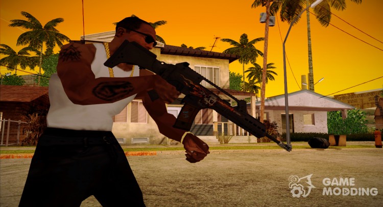 H&K G36K Halloween (Антизомби) из Warface для GTA San Andreas