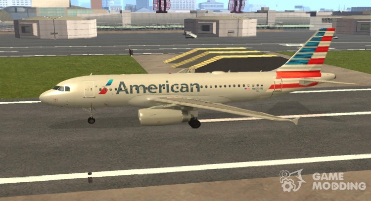 Airbus A319 American Airlines для GTA San Andreas