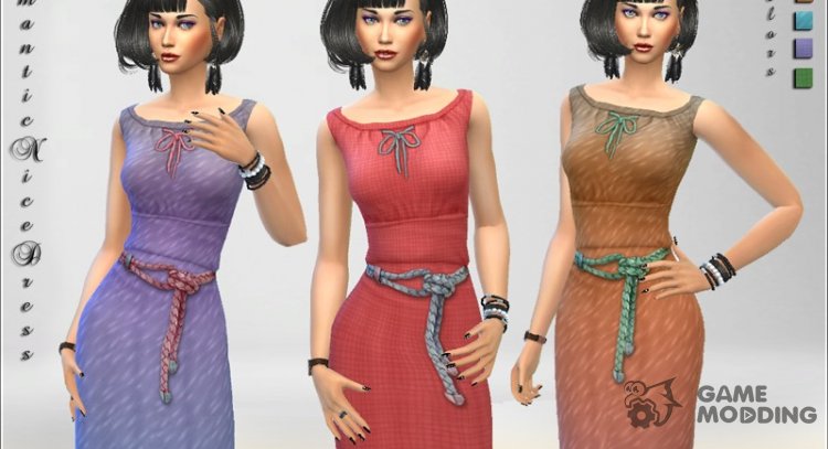 Romantic Nice Dress para Sims 4