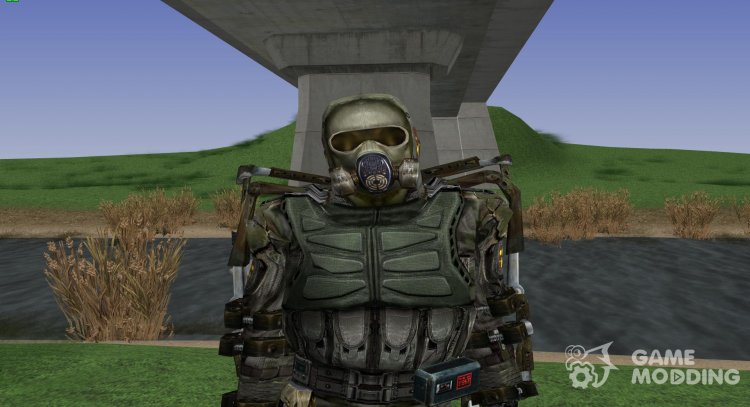 A member of the group the Diggers in the simplified exoskeleton of S. T. A. L. K. E. R V. 2 for GTA San Andreas
