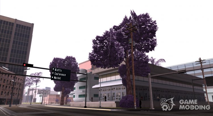 LQ Purple Vegetation para GTA San Andreas