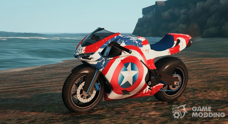 Captain America Pegassi Bati для GTA 5