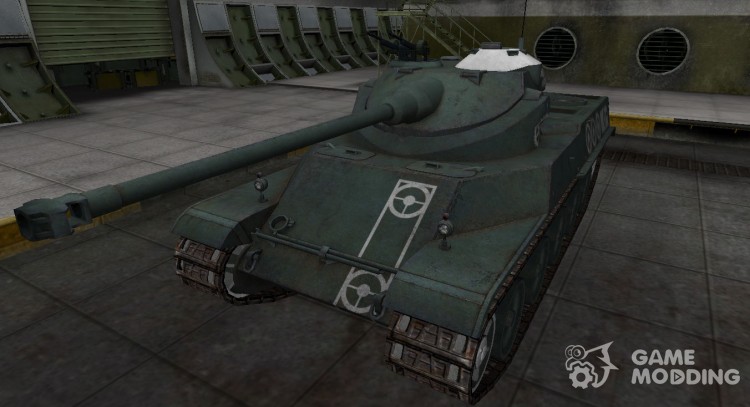 Breaking through the zone contour for AMX 50100 for World Of Tanks