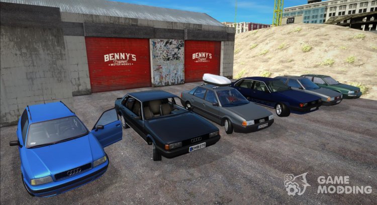 Pack of Audi 80 cars (The Best) for GTA San Andreas