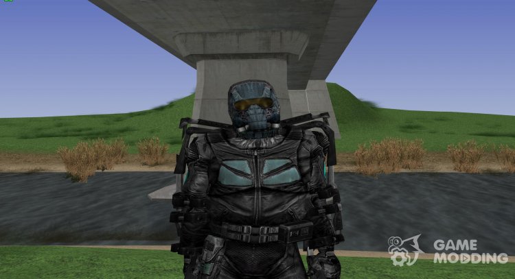 A member of a group of Abnormals in the simplified exoskeleton of S. T. A. L. K. E. R V. 2 for GTA San Andreas