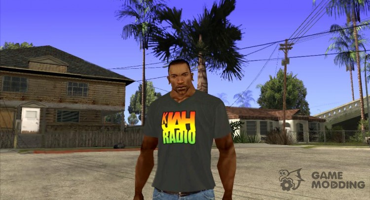 CJ в футболке (K JAH) для GTA San Andreas