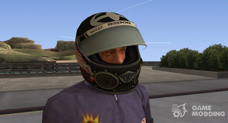Racing Helmet Skull para GTA San Andreas