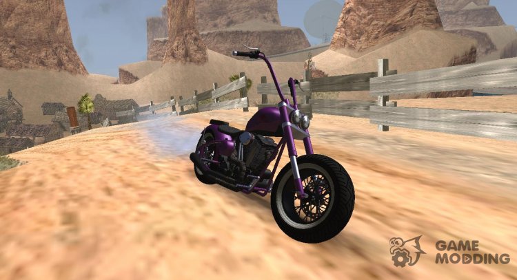 GTA V Western Motorcycle Zombie Chopper Stock для GTA San Andreas